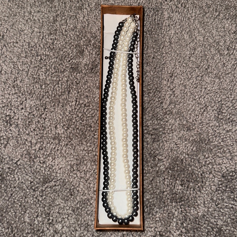 Two pearl necklaces